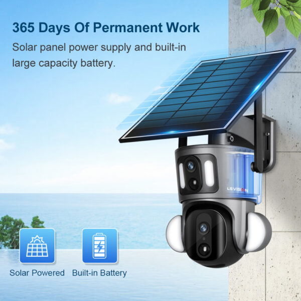 LS-WS20L Solar Camera Dual Lens 5