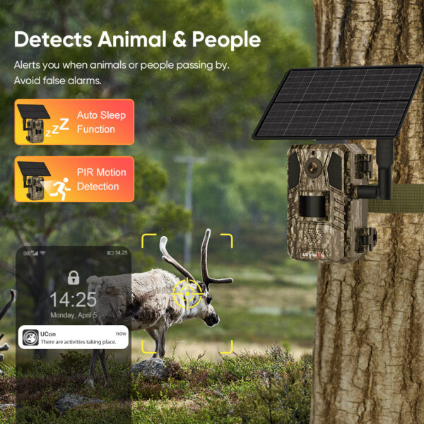 LS VISION 4G Solar Trail Hunting Camera Wildlife Camera 5