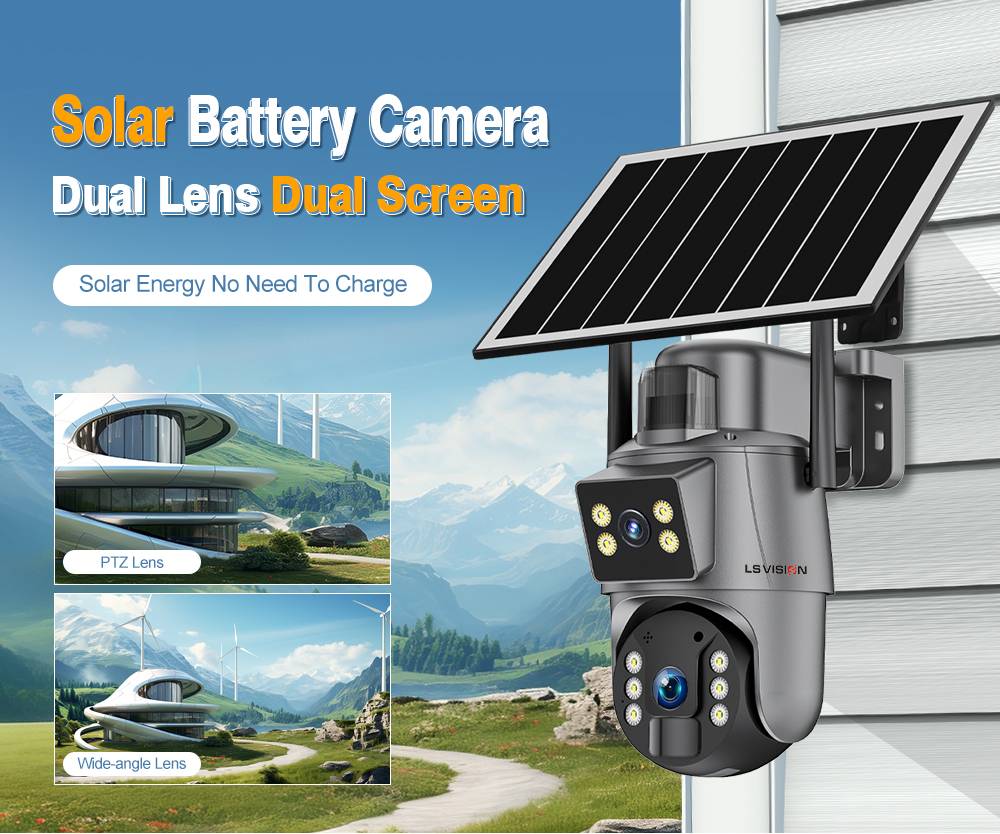 LS VISION solar camera for outdoor use