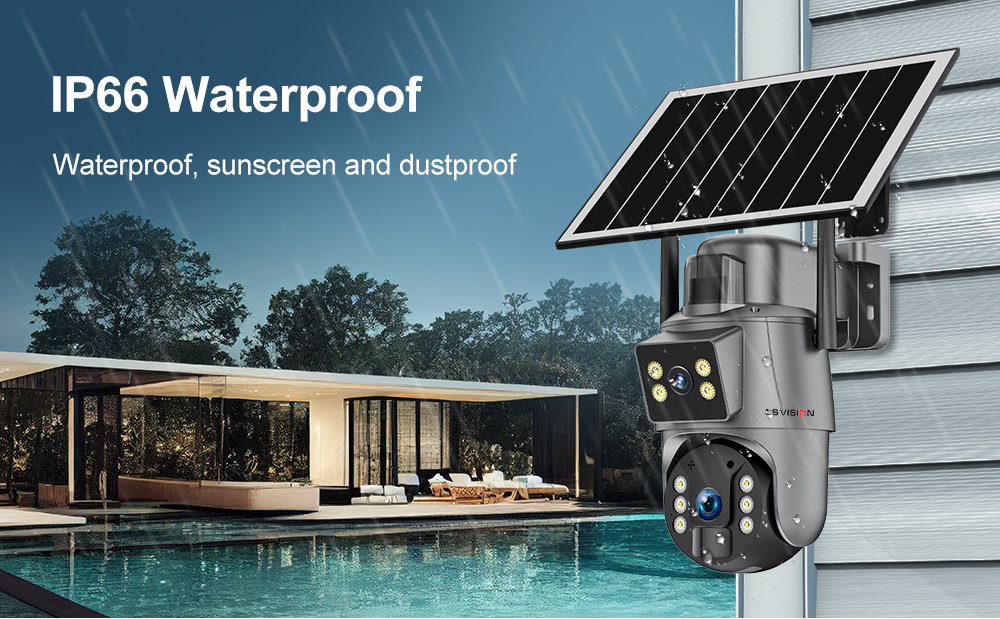 LS VISION-4GS22 solar camera demonstrating durability and weather resistance.