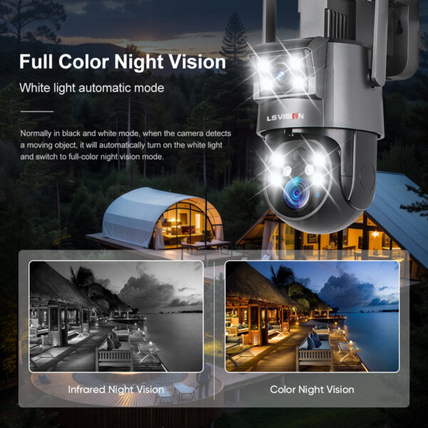 LS VISION-UBox Series Solar Camera LS-4GS23-Full Color Night Vision