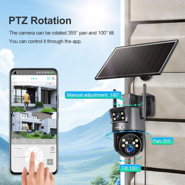 LS VISION-UBox Series Solar Camera LS-4GS23-PTZ Rotation