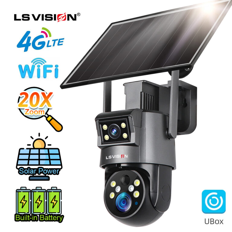 LS VISION LS-4GS23-20X UBox Series Dual Lens 6MP Solar trail Camera With Sim Card