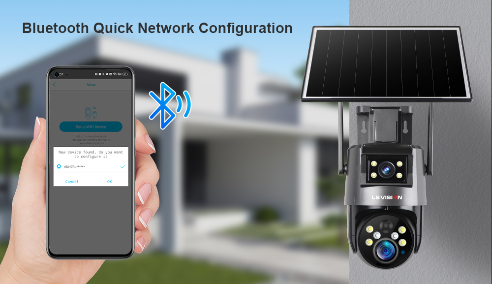 LS VISION-UBox Series Solar Camera LS-4GS23-Bluetooth Quick Network Configuration