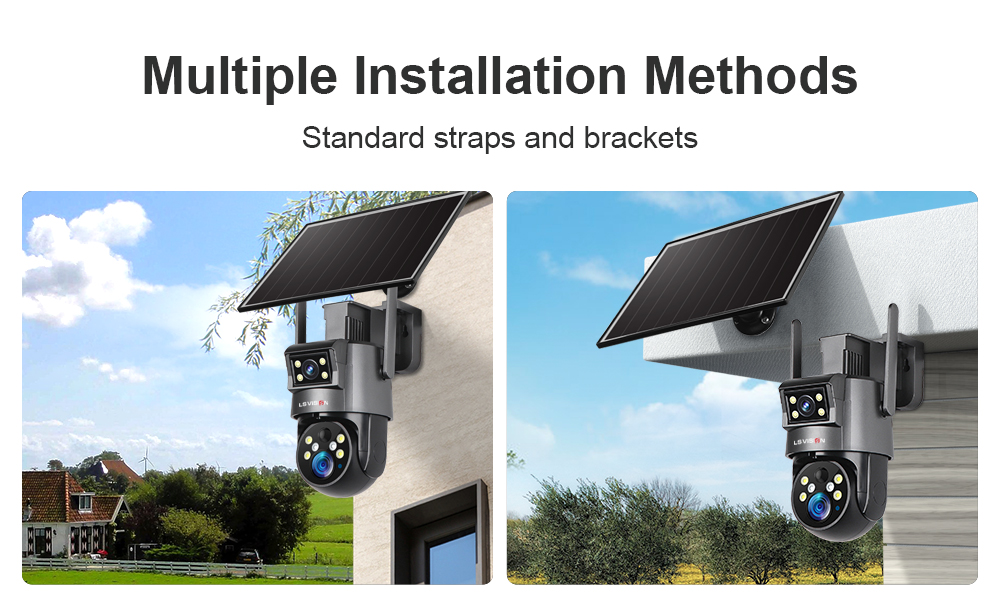 LS VISION-UBox Series Solar Camera LS-4GS23-Multiple Installation Methods