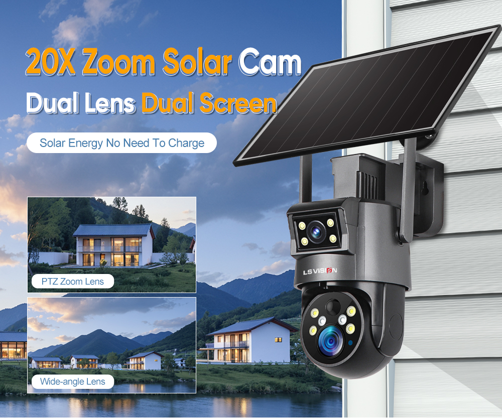 LS VISION-20X Zoom Solar Cam LS-4GS23-20X