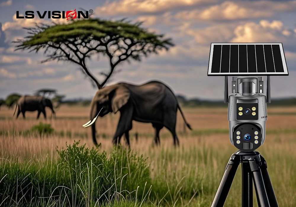 LS VISION-solar powered outdoor camera used for wildlife conservation in Africa