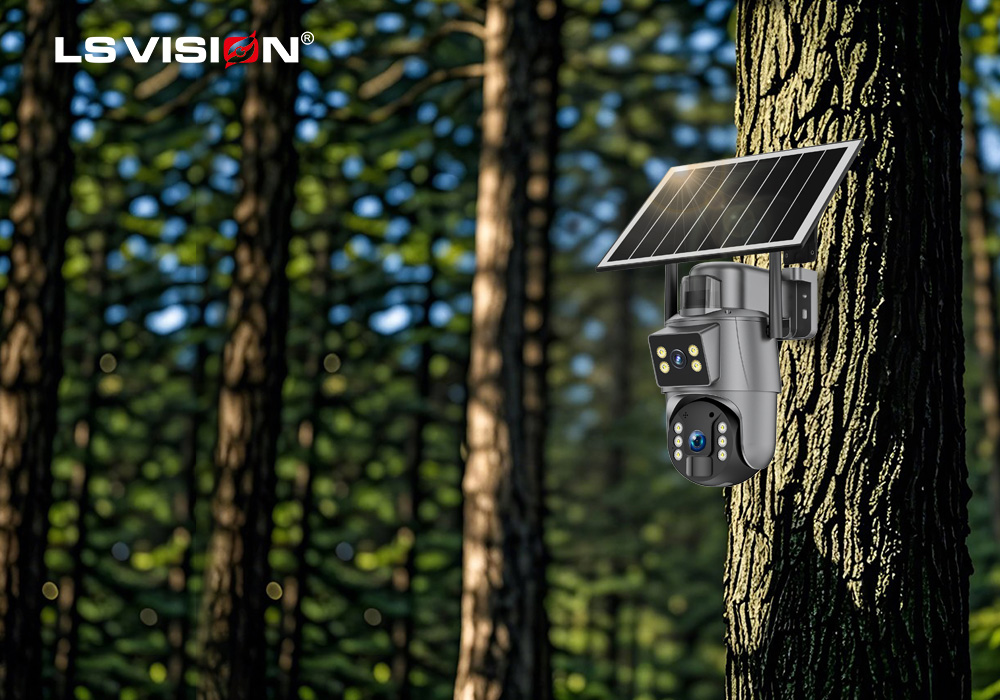 LS VISION-solar powered security camera for remote monitoring