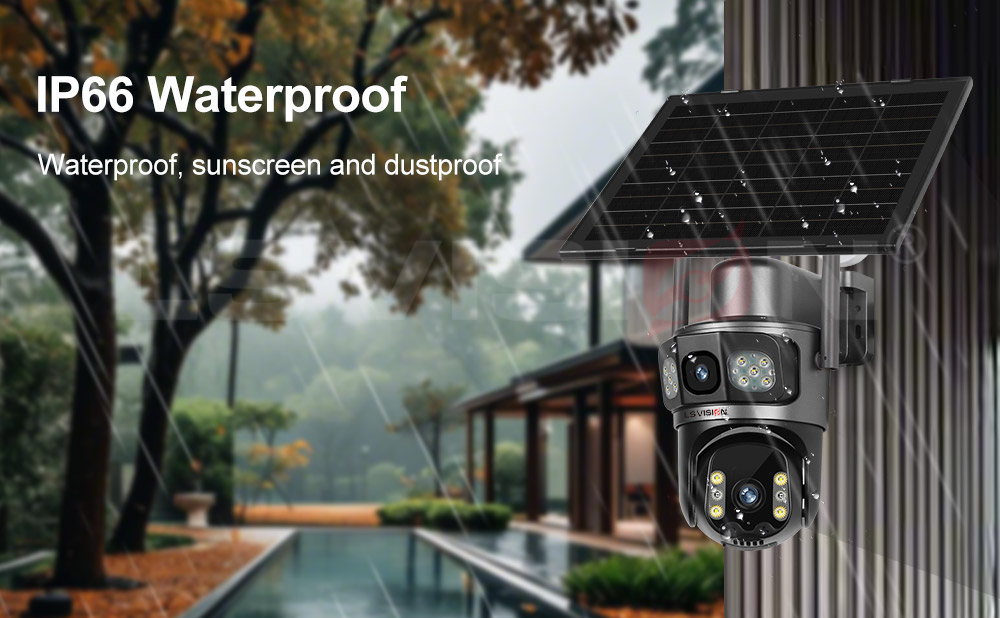 LS VISION-Solar Camera LS-4GS22-IP66 Waterproof